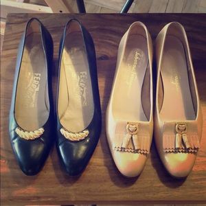 Vintage Salvatore Ferragamo shoes (price for 2)